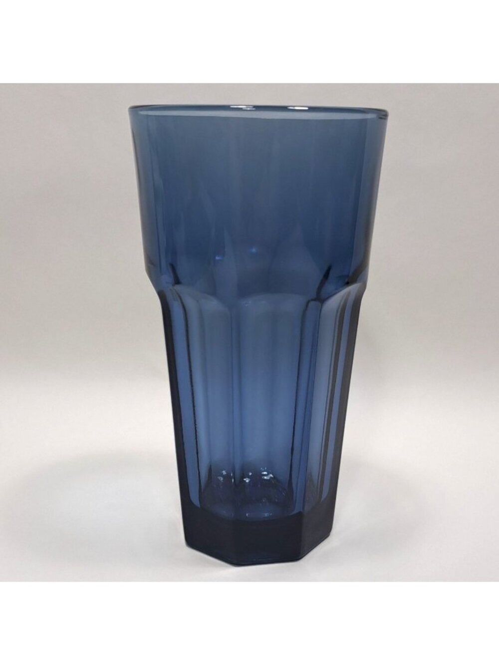 Libbey Duratuff Gibraltar Dusky Blue Cooler Glass Vintage